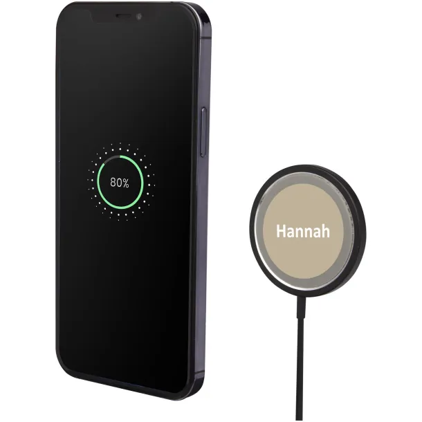 Magclick 15W aluminium wireless charger - Tekiō® Solid black