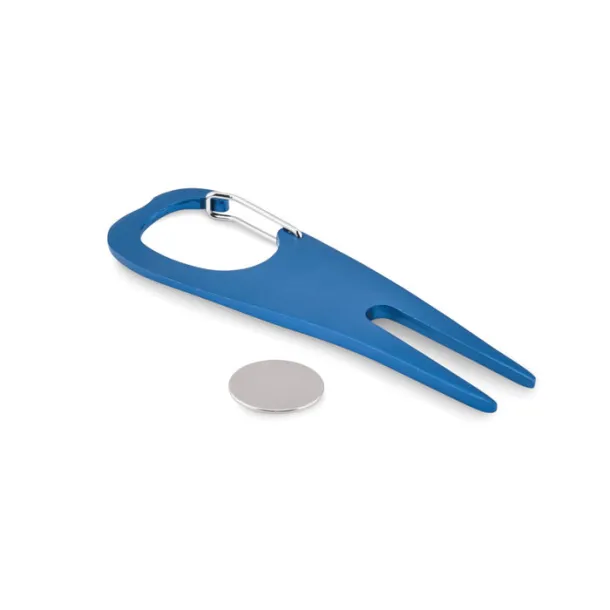 MULLIGAN Aluminium golf divot tool Royal blue