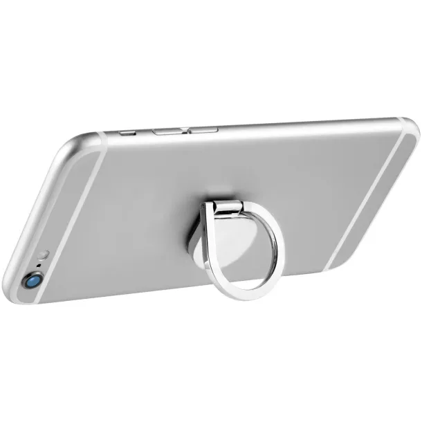 Cell aluminium ring phone holder - Avenue Silver