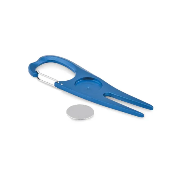 MULLIGAN Aluminium golf divot tool Royal blue