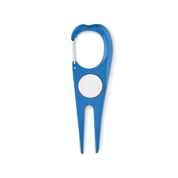 MULLIGAN Aluminium golf divot tool Royal blue