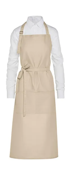 AMSTERDAM Recycled Bib Apron with Pocket - SG Accessories - BISTRO Natural