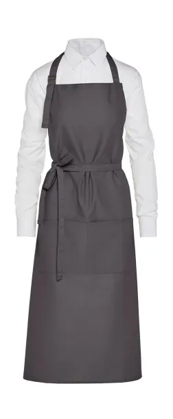  AMSTERDAM Recycled Bib Apron with Pocket - SG Accessories - BISTRO Siva