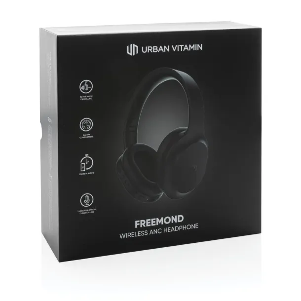 Urban Vitamin Freemond wireless ANC headphone - Urban Vitamin Black