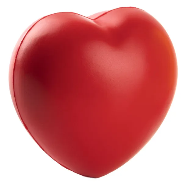 HEART antistress PU foam ball Red