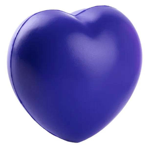 HEART antistress PU foam ball Blue