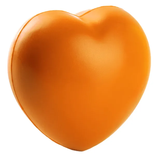 HEART antistress PU foam ball Orange