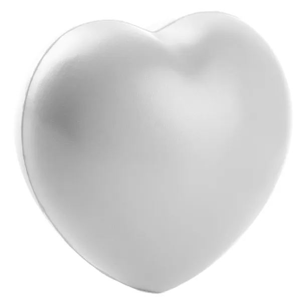 HEART antistress PU foam ball White