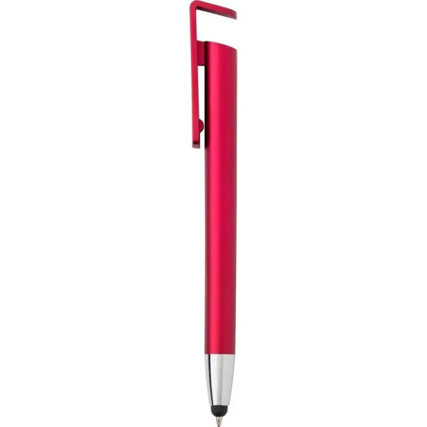  Ball pen, touch pen, phone stand red