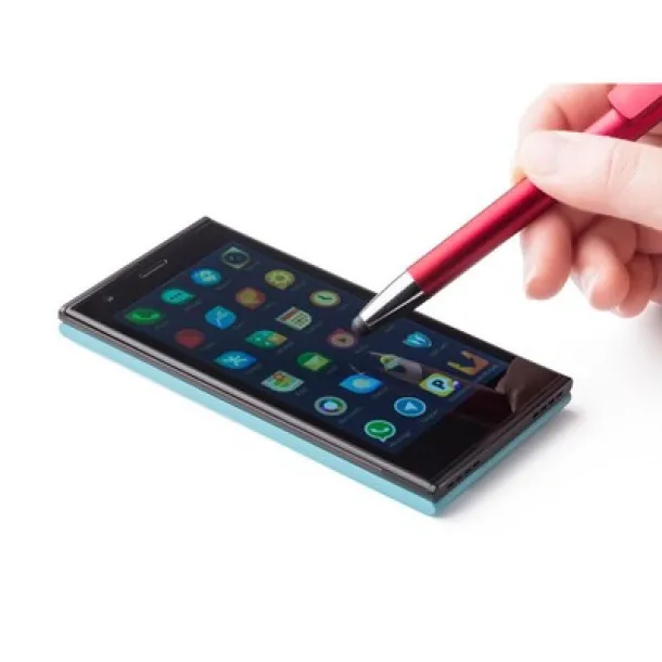  Ball pen, touch pen, phone stand red