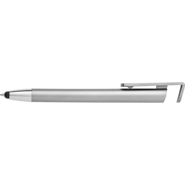  Ball pen, touch pen, phone stand silver