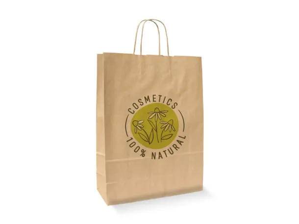 NATURE Paper bag with twisted paper handles