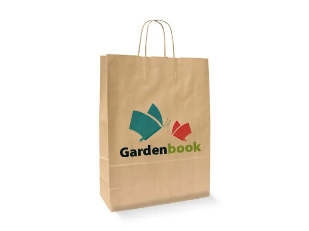 NATURE Paper bag with twisted paper handles