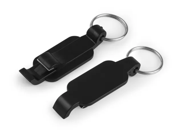 CLIPER keyholder with bottle opener Black