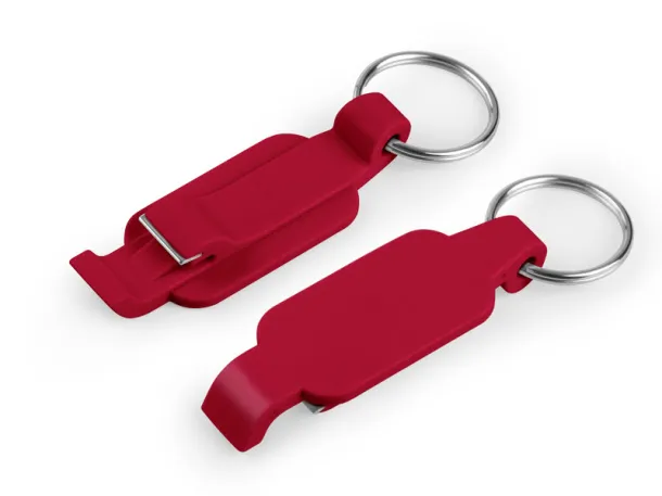 CLIPER keyholder with bottle opener Red