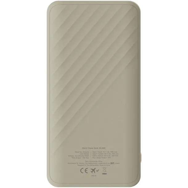 Xtorm XG220 Go2 15W prijenosna baterija s brzim punjenjem, 20.000 mAh - Xtorm Sandstone