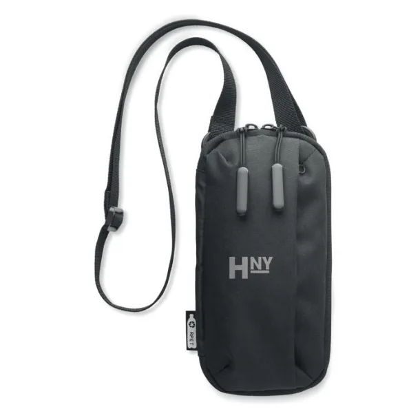 VALLEY WALLET Cross body smartphone bag Black