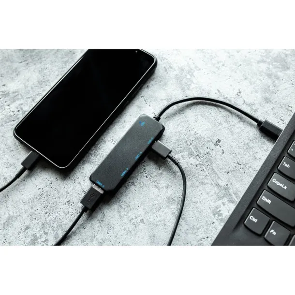 Gerard RABS USB and USB type C hub Crna