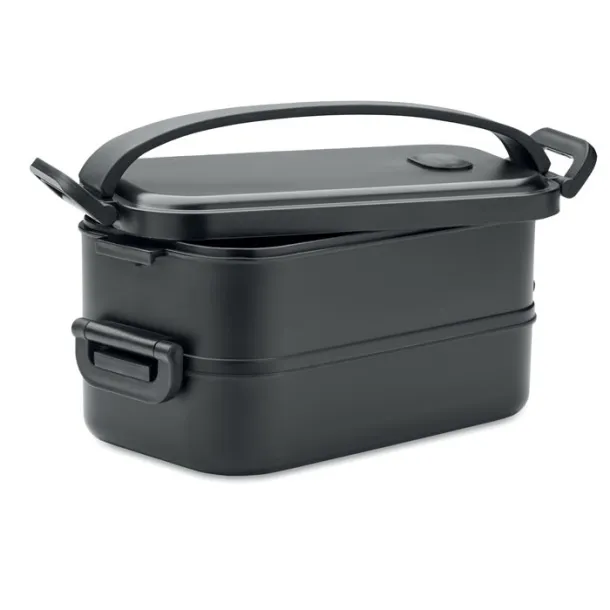 IDOLUNCH Kutija za ručak od recikliranog PP-a, 2 x 800 ml Crna