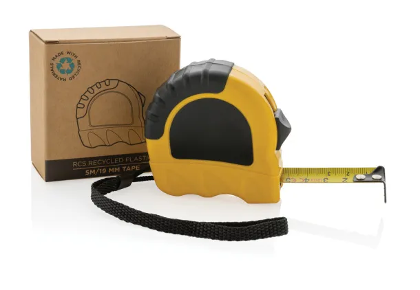  RCS recycled plastic 5M/19 mm tape - XD Collection Žuta Black