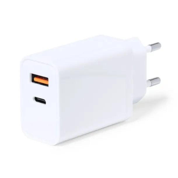  USB wall charger white