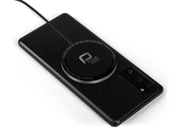 SOURCE Car phone holder and wireless charger with magnet - PIXO Black