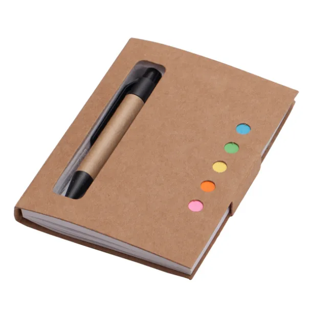 ECO BOOK notebook 80x110 / 100 clean pages and ballpoint pen Beige