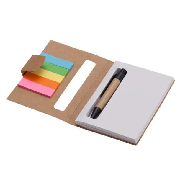 ECO BOOK notebook 80x110 / 100 clean pages and ballpoint pen Beige