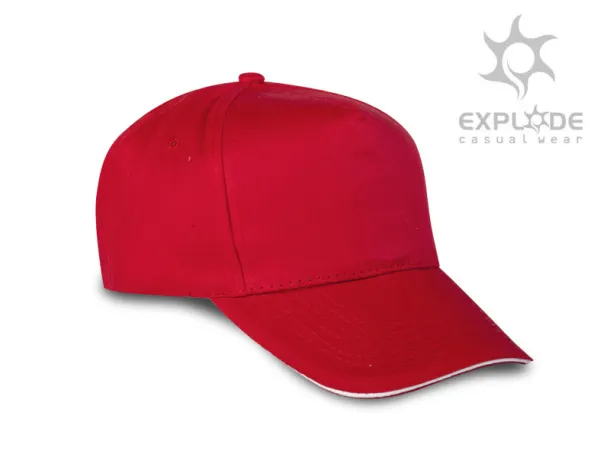 BASEBALL cap with sandwich - EXPLODE Red