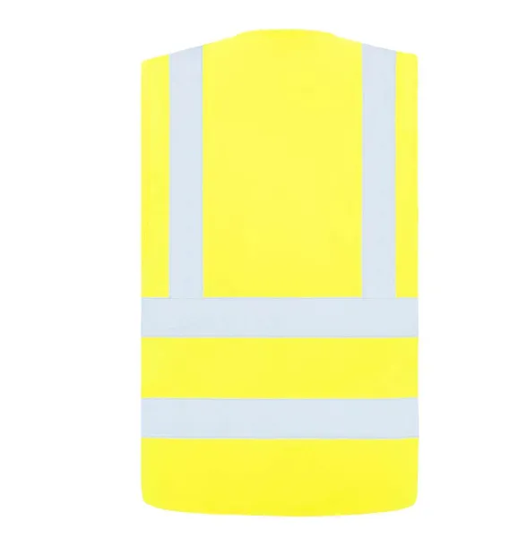 "HANNOVER" SAFETY / FUNCTIONAL VEST - FOUR REFLECTIVE STRIPES - Korntex Yellow