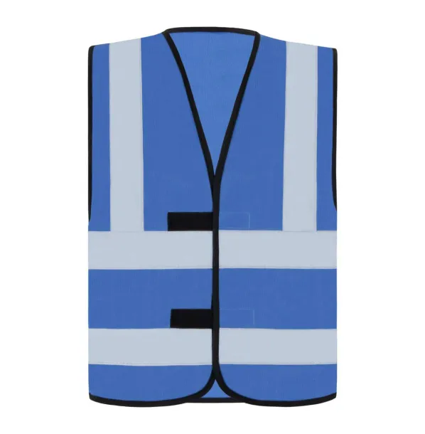 "HANNOVER" SAFETY / FUNCTIONAL VEST - FOUR REFLECTIVE STRIPES - Korntex Kraljevski plava