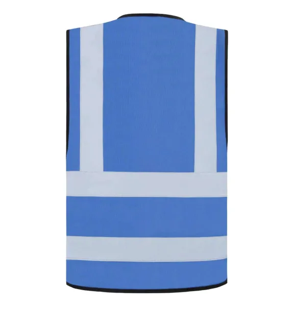 "HANNOVER" SAFETY / FUNCTIONAL VEST - FOUR REFLECTIVE STRIPES - Korntex Kraljevski plava