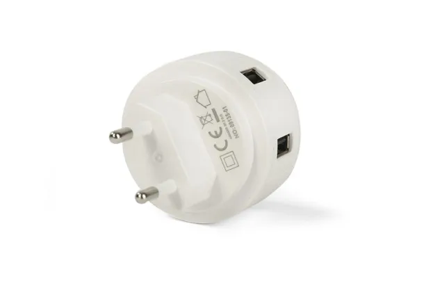 NOTTO Noćno svjetlo / USB zidni punjač White