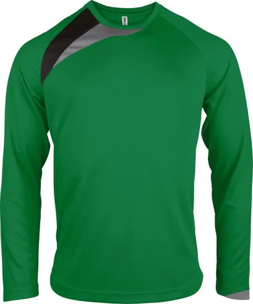 UNISEX LONG-SLEEVED SPORTS T-SHIRT - Proact Green Black
