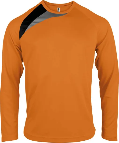  UNISEX LONG-SLEEVED SPORTS T-SHIRT - Proact Orange Black