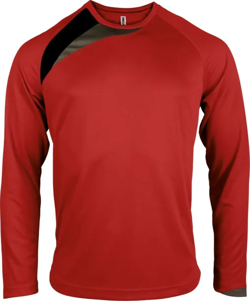  UNISEX LONG-SLEEVED SPORTS T-SHIRT - Proact Sporty Red Sporty Yellow