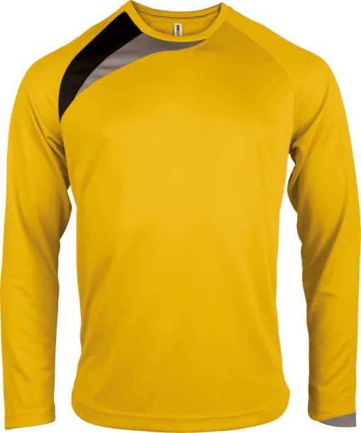  UNISEX LONG-SLEEVED SPORTS T-SHIRT - Proact Sporty Yellow Black