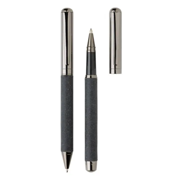  Recycled leather pen set - XD Collection Grey 