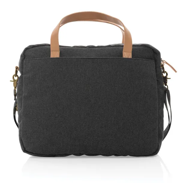  Impact AWARE™ torba za laptop od recikliranog platna, 15,6" - XD Collection Crna