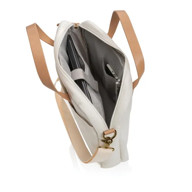  Impact AWARE™ torba za laptop od recikliranog platna, 15,6" - XD Collection Prirodna