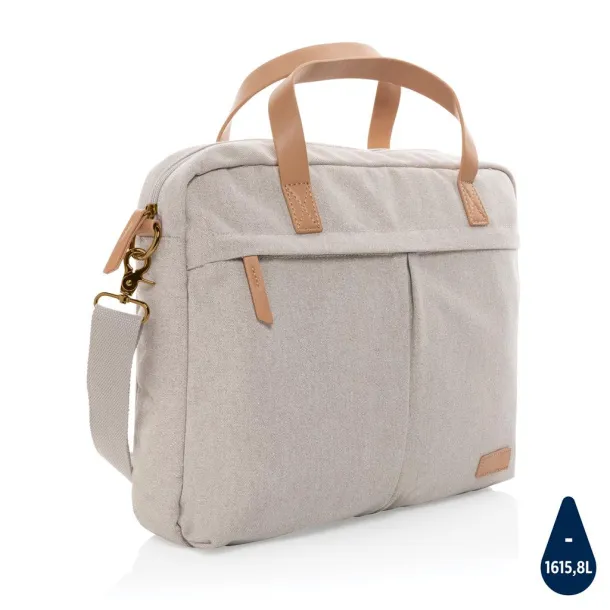  Impact AWARE™ torba za laptop od recikliranog platna, 15,6" - XD Collection Siva 