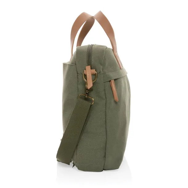  Impact AWARE™ torba za laptop od recikliranog platna, 15,6" - XD Collection Zelena 
