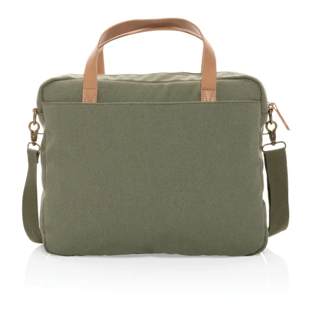  Impact AWARE™ torba za laptop od recikliranog platna, 15,6" - XD Collection Zelena 