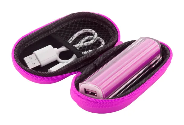 Tradak USB power bank Pink White