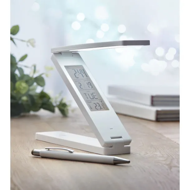 ZETA Desktop lamp and weather statio White