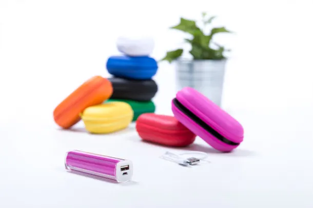 Tradak USB power bank Pink White