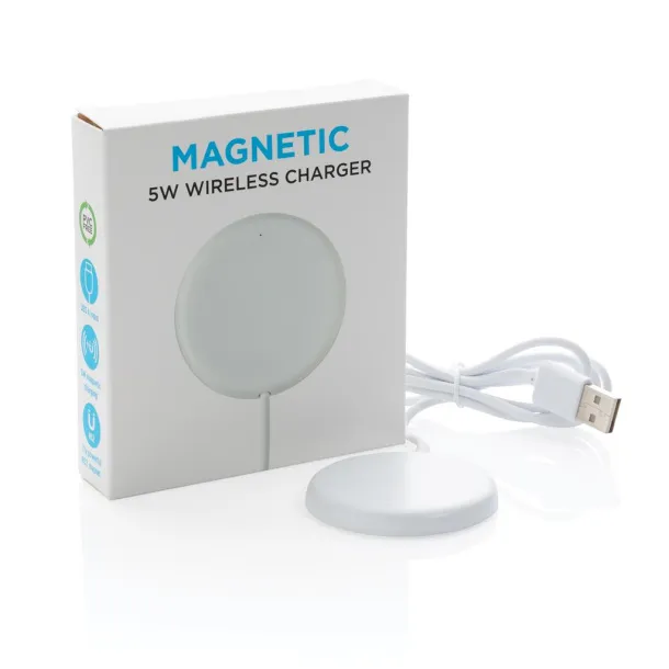  5W magnetic wireless charger - XD Collection White 