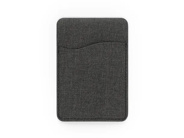 POCKET PRO PU card holder and phone holder Black