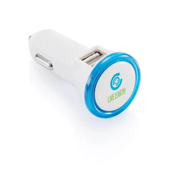  Powerful dual port car charger - XD Collection Blue White