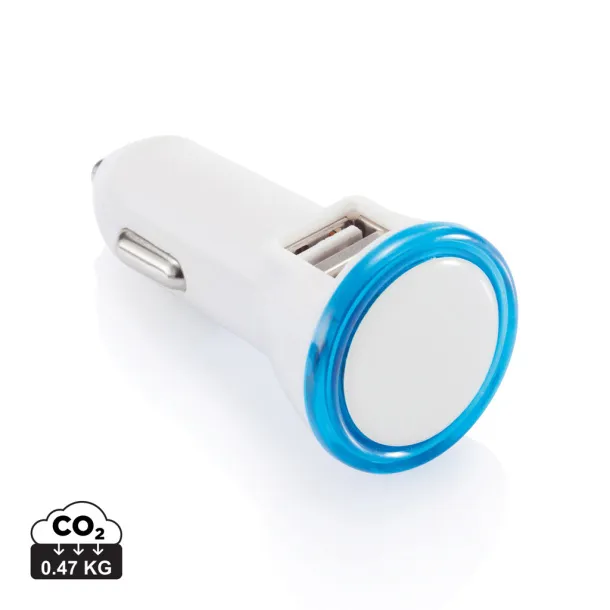  Powerful dual port car charger - XD Collection Blue White